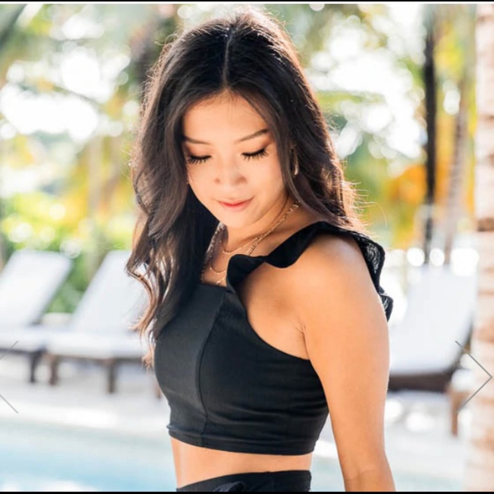 Pink Lily Crop Top